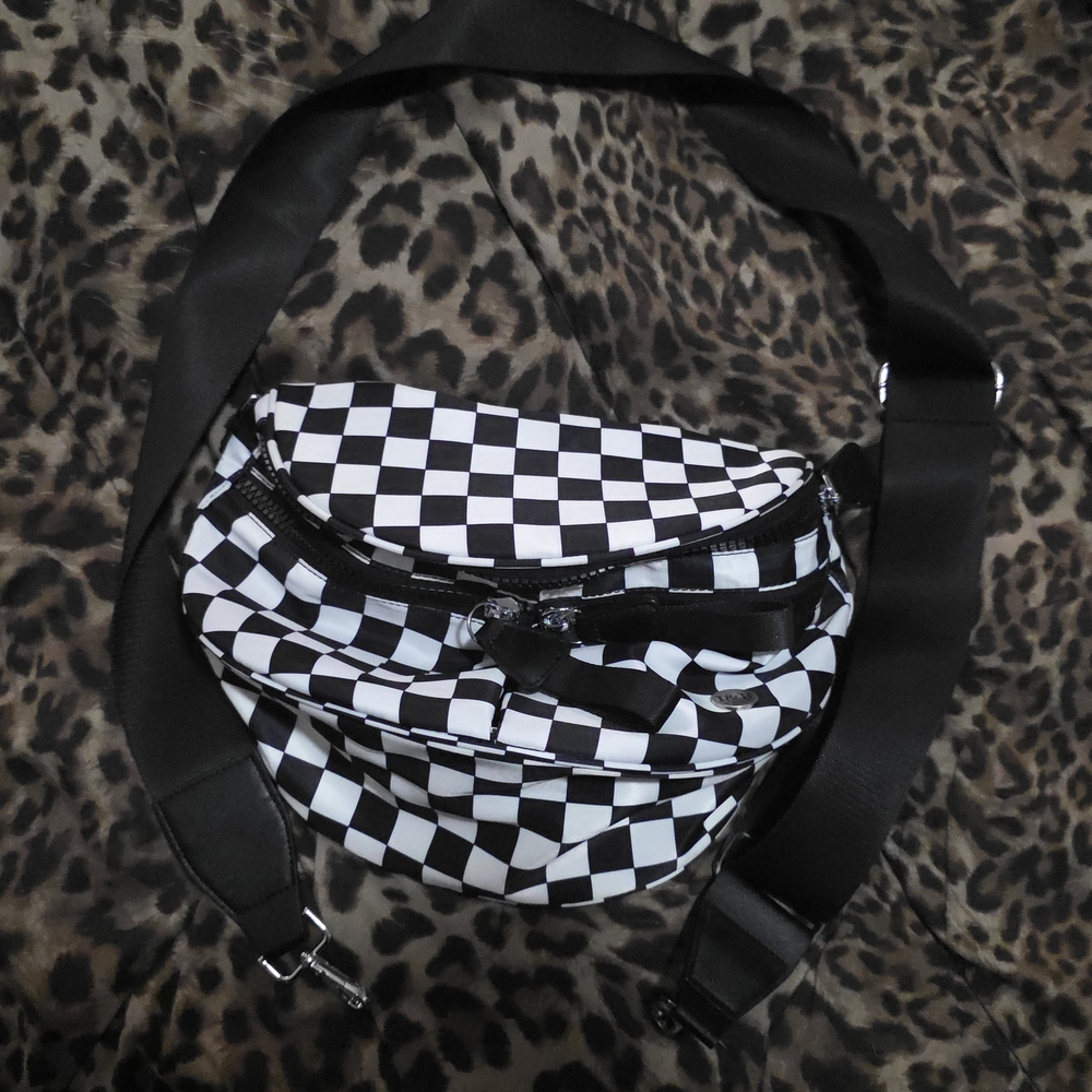 Iris Checkered Crossbody Bag